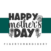 Happy-mothers-day- Mom Embroidery Design